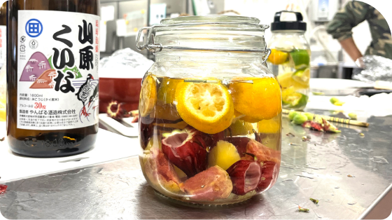 サングリア作成 ～体験の集大成を持ち帰る～